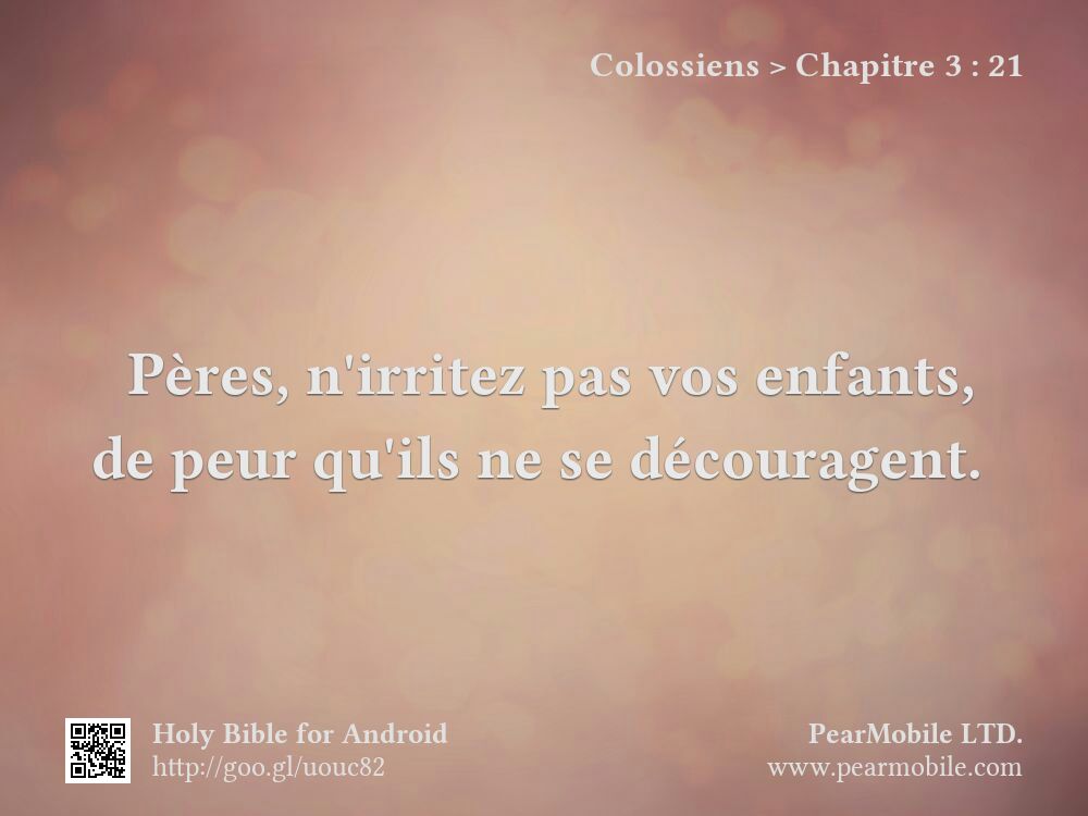 Colossiens, Chapitre 3:21